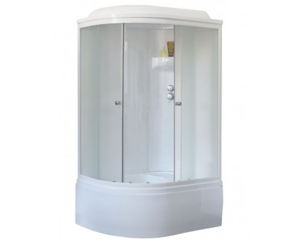 Душевая кабина Royal Bath RB 8120BK6-WC 120х80 см, с матовыми стеклами, правосторонняя