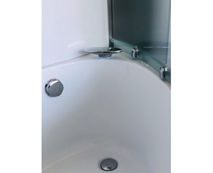 Душевая кабина Royal Bath RB 150ALP-C-CH 150х100 см, с матовыми стеклами, левосторонняя