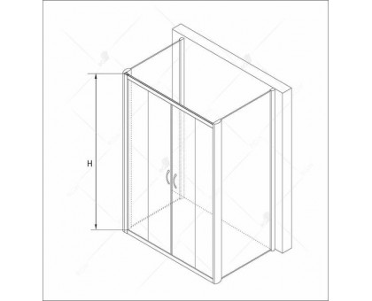 Душевой уголок RGW PA-41 P (PA-11 + 2Z-050-2) 150x80, прозрачное стекло