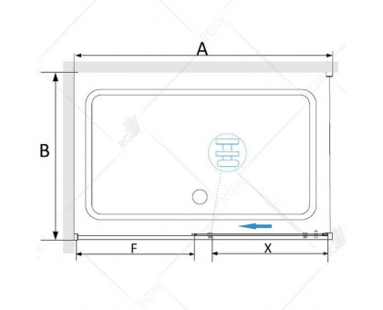 Душевой уголок RGW SV-42 (SV-12 + Z-050-2) 150x70, прозрачное стекло
