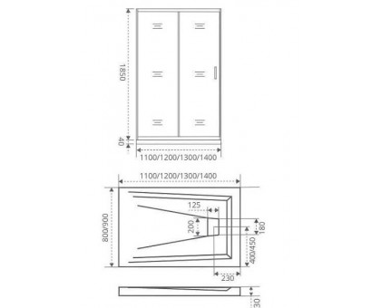 Душевое ограждение Good Door INFINITY WTW-120-C-CH 120 см